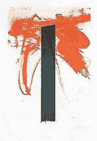 original 3-color lithography by artist, Frederick Bunsen