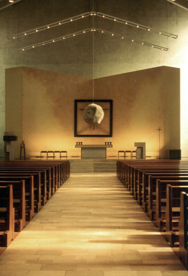 Kunstinstallation in der St. Karl Borromäus Kirche Winnenden