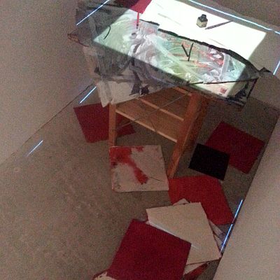 Installation "Emergenz" 2013  Jahresausstellung Künstlerbund Tübingen, Kulturhalle : Jahresausstellung Künstlerbund Tübingen, Kulturhalle