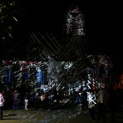 Lichtinstallation Brautkleid 2019 : St. Laurentius Hailfingen