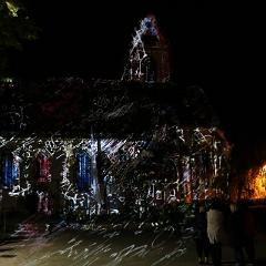 Lichtinstallation Brautkleid 2019 : St. Laurentius Hailfingen