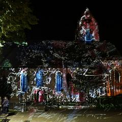 Lichtinstallation Brautkleid 2019 : St. Laurentius Hailfingen