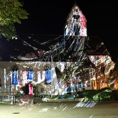 Lichtinstallation Brautkleid 2019 : St. Laurentius Hailfingen