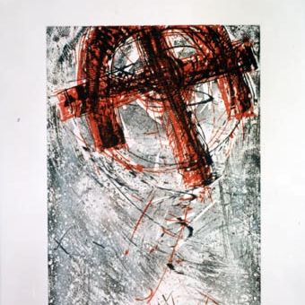 Gert Fabritius, "O.T." 1993  Aquatinta, 50 x 58 cm (Druckplatte), Auflage 50: Interested collectors please inquire! : Grafik, die Gruppe, Stuttgart
