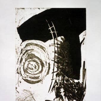 Hans Mendler, "O.T." 1993  Aquatinta, 50 x 58 cm (Druckplatte), Auflage 50: Interested collectors please inquire! : Grafik, die Gruppe, Stuttgart