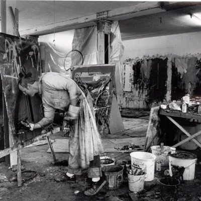 Atelier 1990  Performance "Macht der Gesellschaft" : Alte Manufactur, Bunsen, Schorndorf