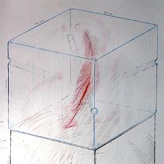 Original concept  Heart relic enclossed in glass : Glaswerkstatt Andreas Dierig, Bunsen